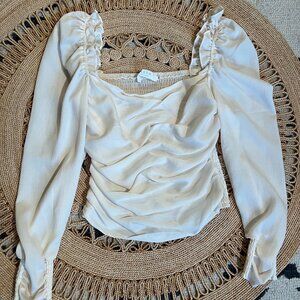 ASTR Women's Cream Blouse - M